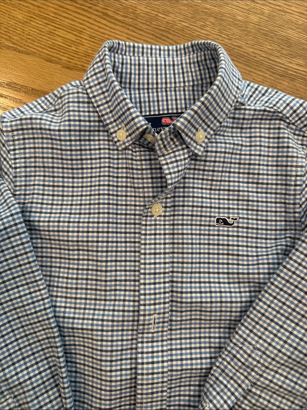 Vineyard Vines Toddler Boys Blue Plaid Button-Down Shirt 4T